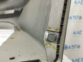 Rear bumper bare Hyundai Sonata 15-17 silver Y8, pressed, worn, cracks in fasteners
