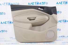 Door trim card front left Ford Escape MK3 17-19 rest, beige, armrest leather, scratch, for dry cleaning
