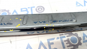 Upper rear bumper trim Mercedes W167 GLE 350 450 20-23 chrome, scratches