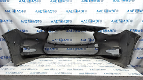 Bare front bumper Infiniti QX30 17- S FWD for parking sensors, black, fake, broken fasteners, worn
