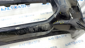 Bare front bumper Infiniti QX30 17- S FWD for parking sensors, black, fake, broken fasteners, worn