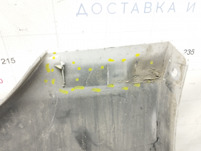 Right threshold Hyundai Sonata 15-17 SE silver, fasteners torn off, rubbed