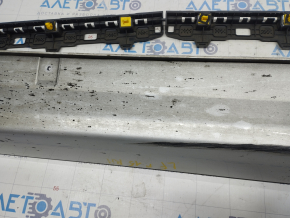 Right threshold Hyundai Sonata 15-17 SE silver, fasteners torn off, rubbed