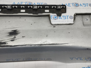 Right threshold Hyundai Sonata 15-17 SE silver, fasteners torn off, rubbed