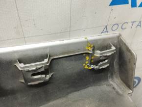 Left threshold Hyundai Sonata 15-17 SE silver, fasteners torn off, rubbed