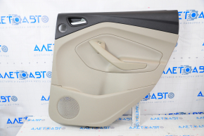 Door trim card rear right Ford Escape MK3 17-19 rest, beige, armrest leather, under tweeter, for cleaning