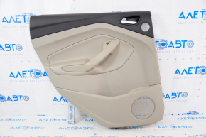 Door trim card rear right Ford Escape MK3 17-19 rest, beige, armrest leather, under tweeter, scratch