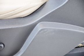 Driver's seat Ford Escape MK3 13-19 with airbag, electric, beige leather, heated, for cleaning