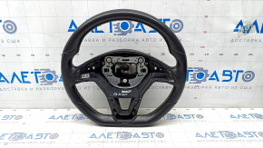 Steering wheel naked Infiniti QX30 17- sport leather black, scratches, dented