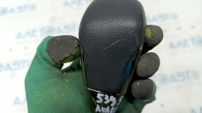 Gear knob Toyota Avalon 13-18 textured leather black, scratches