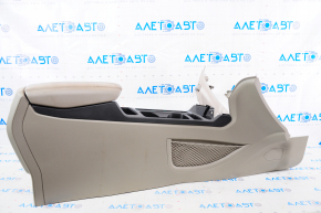 Central console armrest and cup holders Ford Escape MK3 17- beige, scratches, dry cleaning