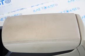 Central console armrest and cup holders Ford Escape MK3 17- beige, scratches, dry cleaning