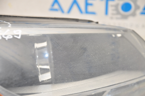 Headlight front right VW Jetta 11-16 USA bare, halogen, sand, for polishing, scratches