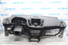 Torpedo front panel with AIRBAG Ford Escape MK3 17-19 rest black titanium