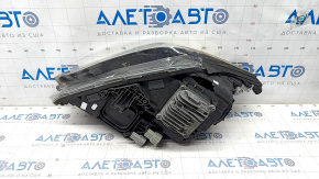 Front left headlight complete Infiniti QX30 17- halogen, cracks, worn, missing housing fragment