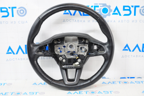 Naked steering wheel Ford Escape MK3 17-19 rest, leather black, heated, worn, scratches