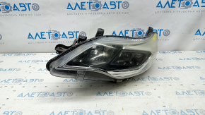 Headlight front left Toyota Avalon 13-15 bare halogen, cobweb, for polishing, sand
