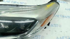Headlight front left Toyota Avalon 13-15 bare halogen, cobweb, for polishing, sand