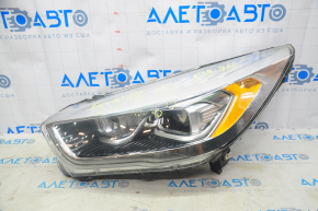Headlight front left complete Ford Escape MK3 17-19 rest, xenon+led, light, sand, peeling varnish, scratches, chip