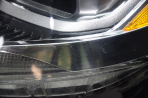 Headlight front left complete Ford Escape MK3 17-19 rest, xenon+led, light, sand, peeling varnish, scratches, chip