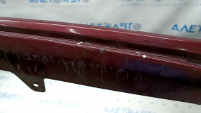 Front bumper bare Toyota Avalon 13-15 prerest, red, pressed, scratches, crack in mount