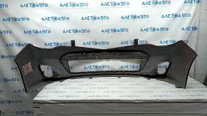 Front bumper bare Toyota Avalon 13-15 prerest, red, pressed, scratches, crack in mount