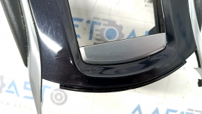 Center console trim Infiniti QX30 17- black, scratches, varnish swelled