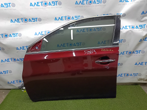 Door assembly front left Toyota Avalon 13-18 keуless, red 3T0, butt, butt on chrome