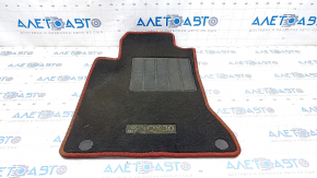 Carpet interior front left Infiniti QX30 17- cloth black, with red edging, for cleaning