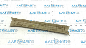 Door sill trim, front left, Toyota Highlander 08-13, beige, broken fastening, worn