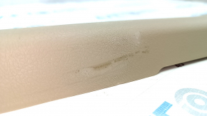 Door sill trim, front right, Toyota Highlander 08-13, beige, broken fastening, worn