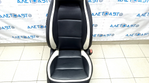 Passenger seat Infiniti QX30 17- with airbag, sport, electric, leather black, worn, driftwood, electrics work