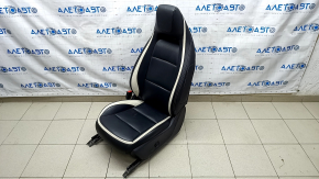 Driver's seat Infiniti QX30 17- with airbag, sport, electric, leather black, worn, scratches, driftwood, electrics work