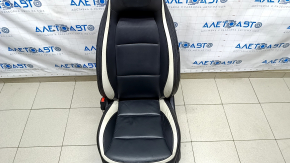 Driver's seat Infiniti QX30 17- with airbag, sport, electric, leather black, worn, scratches, driftwood, electrics work