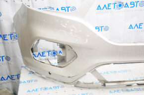 Front bumper bare Ford Escape MK3 17-19 rest for parking sensors white
