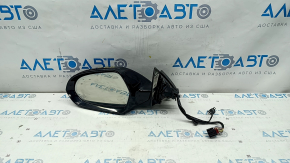 Side mirror left Audi A6 C7 12-18 14+2 pins, heated, for auto warehouse, BSM, auto dimming, turn signal, black