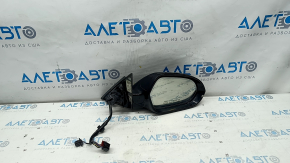Side mirror right Audi A6 C7 12-18 14+2 pins, heated, for auto warehouse, BSM, auto dimming, turn signal, black