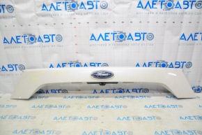 Upper trunk door molding with Ford Escape MK3 emblem 17-19 rest, under camera, emblem mount broken