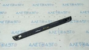Door sill trim outer front right Audi A6 C7 12-18 with chrome, scratches, broken fastener