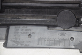 Rear bumper bare Ford Escape MK3 17-19 rest for parking sensors, structure, scratches