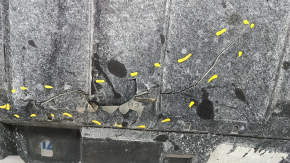 Front bumper protection Infiniti QX30 17 - cracks, breaks, missing fragment