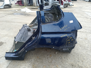 Quarter wing rear left BMW X3 F25 11-17 on the body, blue, made, dent, bump
