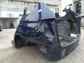 Quarter wing rear left BMW X3 F25 11-17 on the body, blue, made, dent, bump