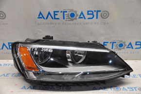 Headlight front right VW Jetta 11-16 USA naked, halogen, without cover, scratches, TYC