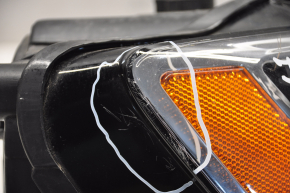 Headlight front right VW Jetta 11-16 USA naked, halogen, without cover, scratches, TYC