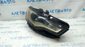 Front right headlight complete Audi A6 C7 12-15 prerest, xenon, sand, cracked mount