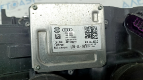 Front right headlight complete Audi A6 C7 12-15 prerest, xenon, sand, cracked mount
