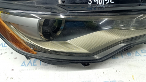 Front right headlight complete Audi A6 C7 12-15 prerest, xenon, sand, cracked mount