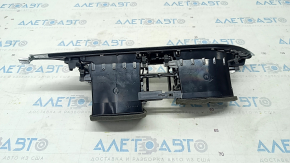 Front panel air duct central Audi A6 C7 12-15 black, with chrome trim