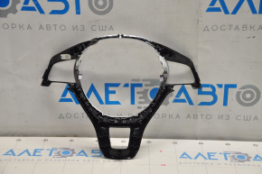 Steering wheel cover VW Jetta 15-18 USA black with aluminum, scratches